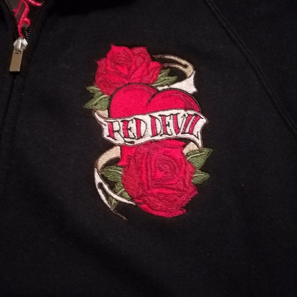 EUC ladies black zip-up track jacket style - Picture 2 of 3